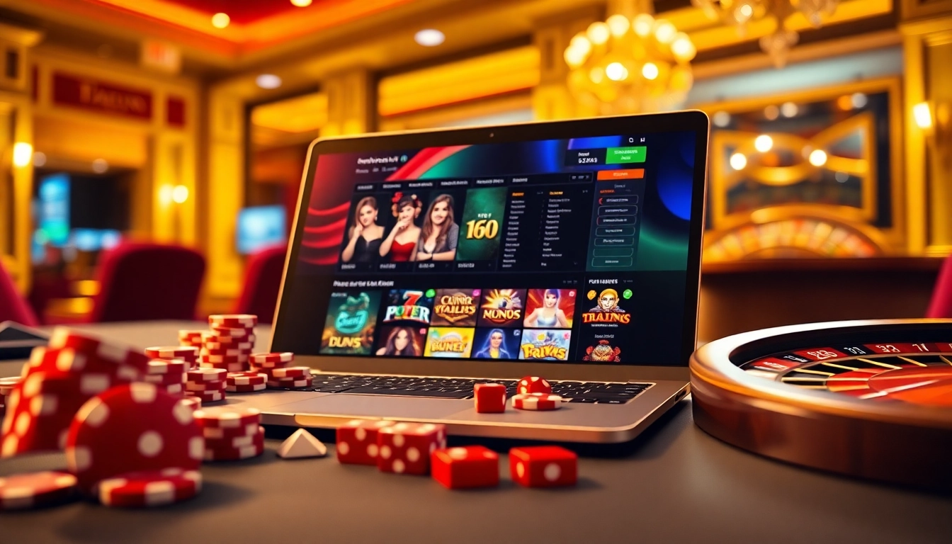 Experience the excitement of meilleurs casino en ligne with vibrant gaming visuals and stylish props.